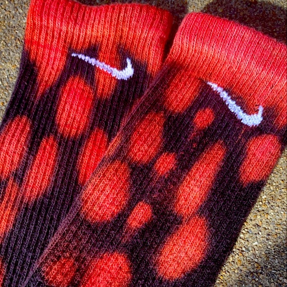Custom Reverse dyed Nike Socks - Picture 2 of 2